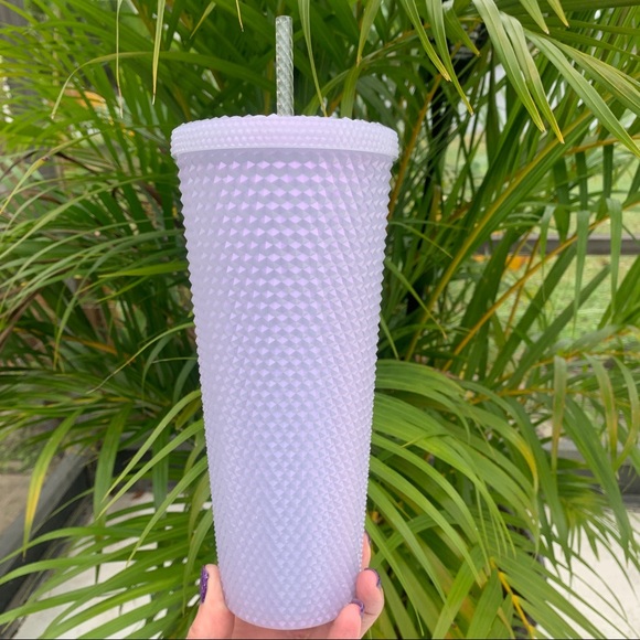 Starbucks Icy White Studded Cup Iridescent Lilac Tumbler Venti 24oz New 2022 - Picture 7 of 13